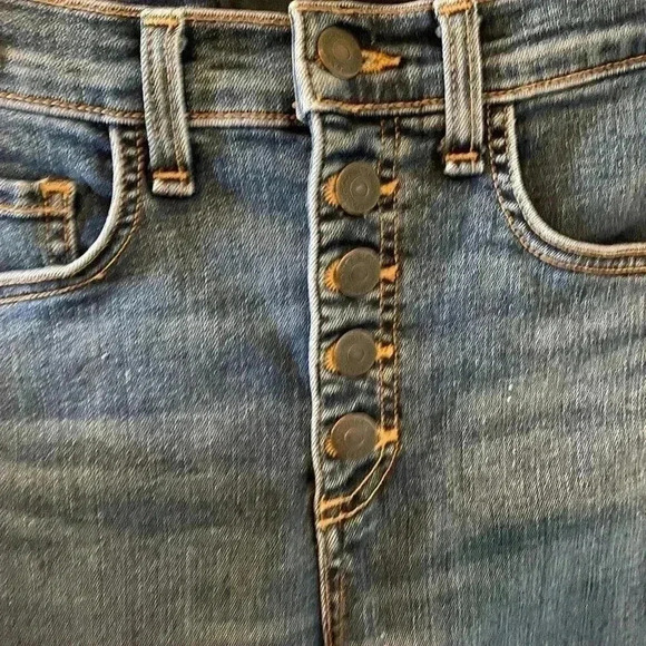 Veronica Beard Carolyn Tuxedo Striped Baby 10” Boot Jeans Size 26 - Picture 5 of 10